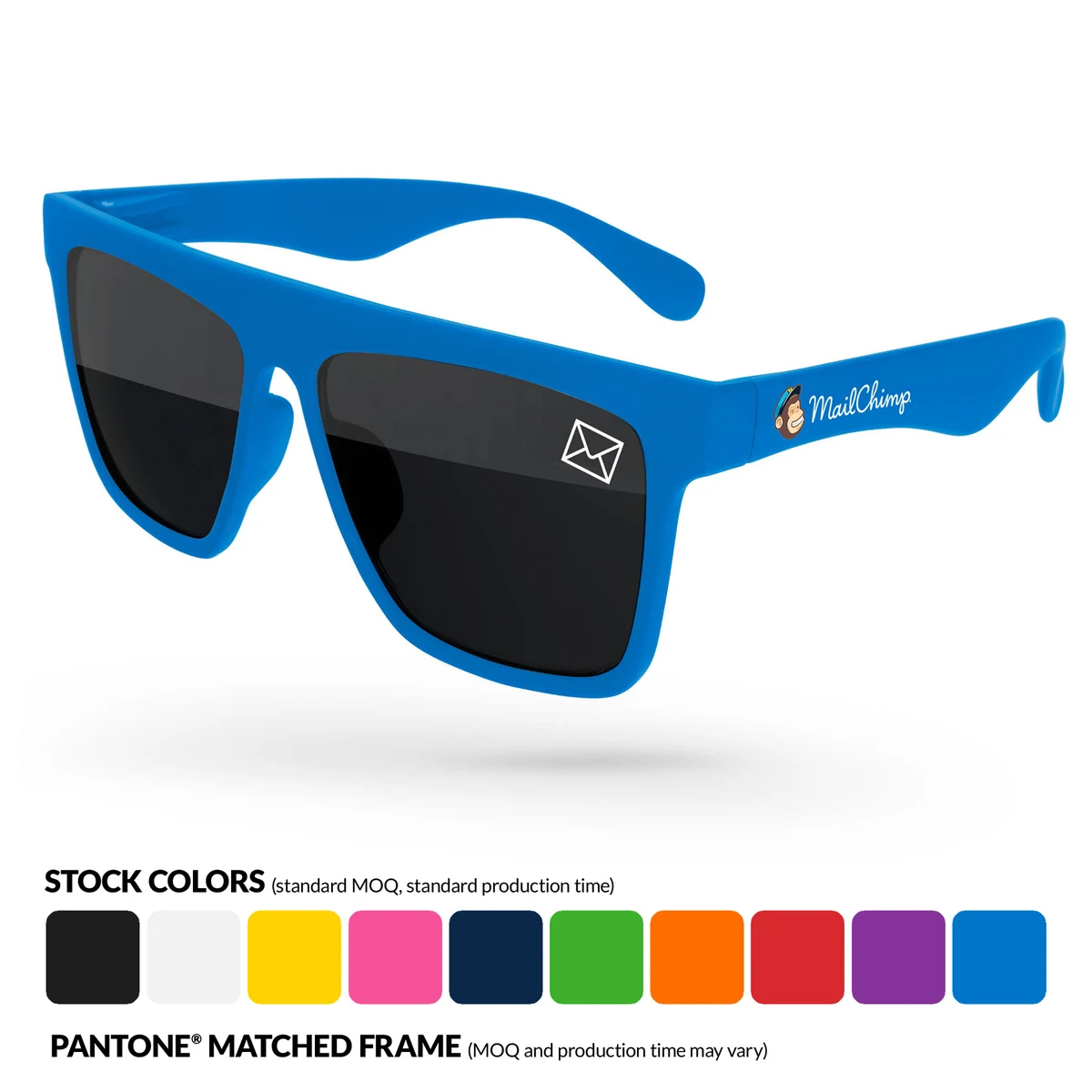 Laser Sunglasses w/ Lens Imprint & Full-color Temple Imprint 1