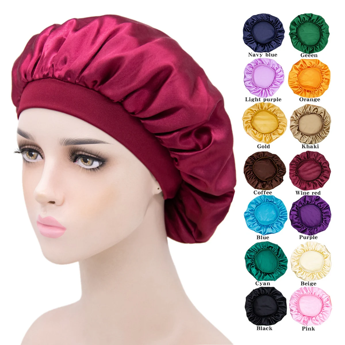 Satin Bonnet Sleep Cap 1