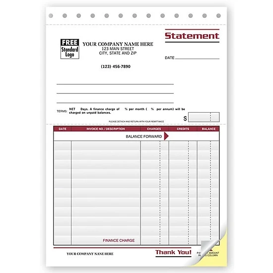 Statements With Finance Charge 1