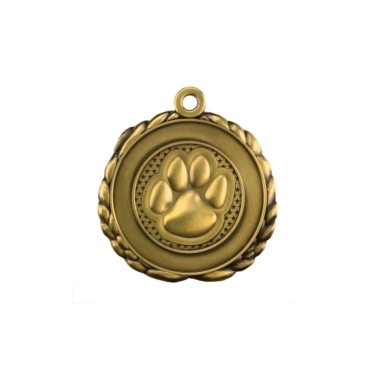 Paw Antique Gold QCM Medallion (2-1/2") 1