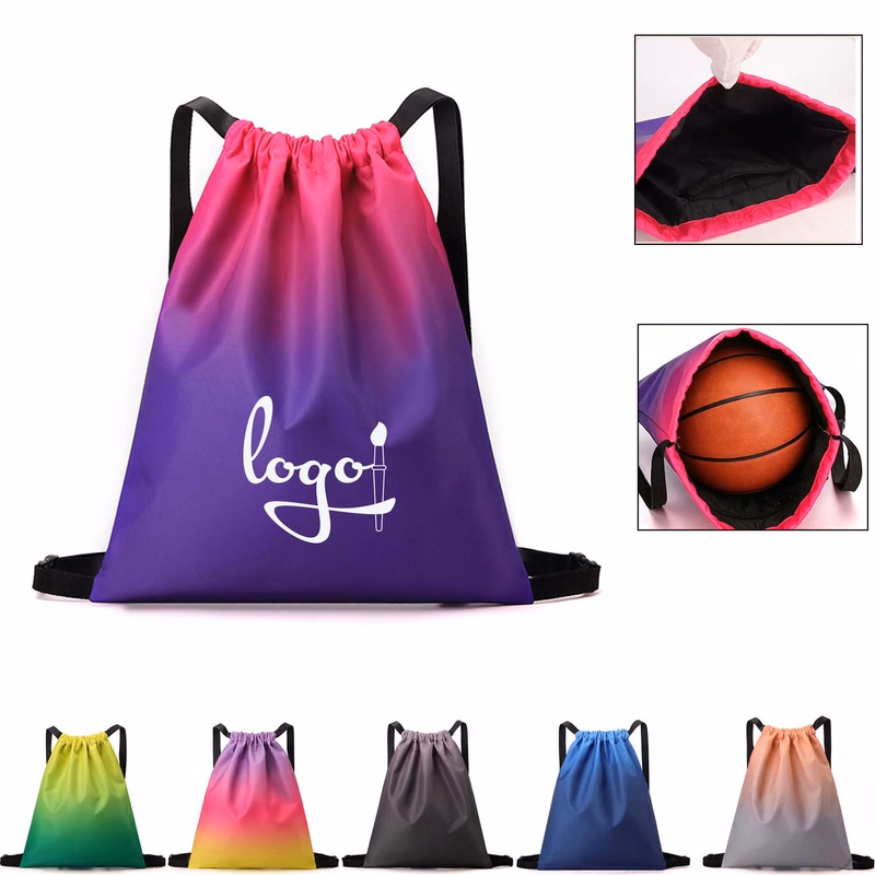 Gradient Lightweight Drawstring Backpack