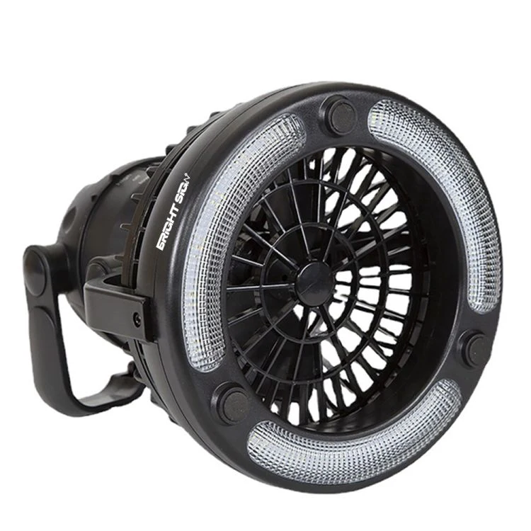 Camping Lantern Fan with LED & Dual-Speed Modes 1