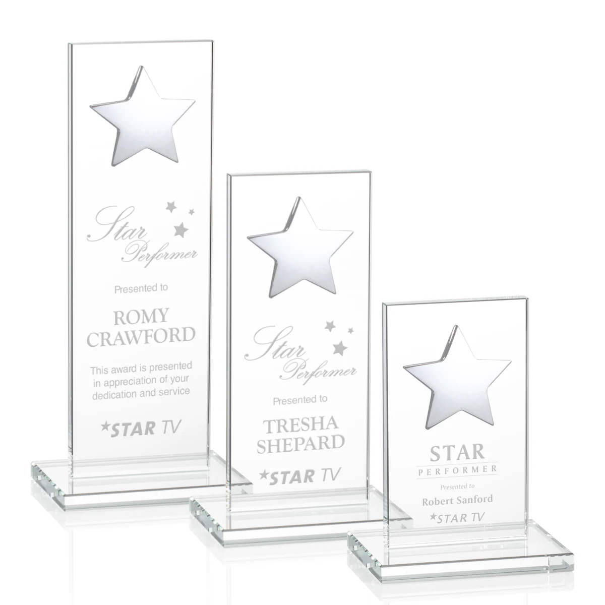 Dallas Star Award - Clear/Silver 1