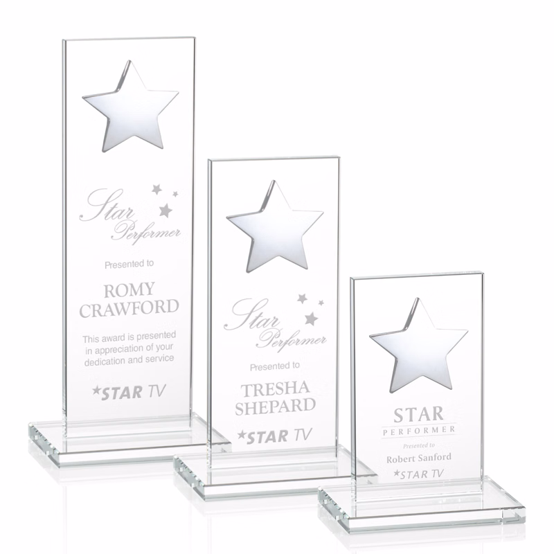 Dallas Star Award - Clear/Silver