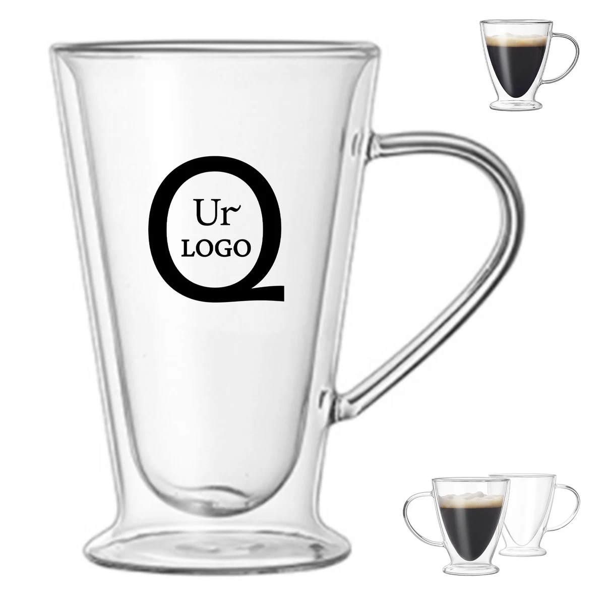10Oz Double-Layer Glass Mug 1