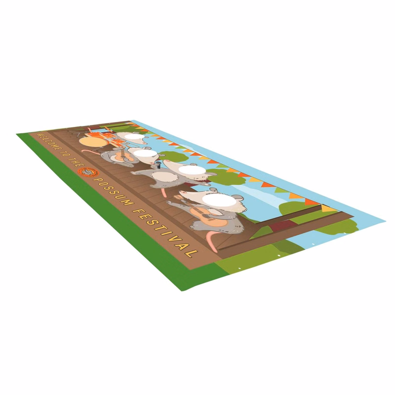 Headliner Quad Face Cutout Replacement Banner (18 oz. Vinyl, Single-Sided)