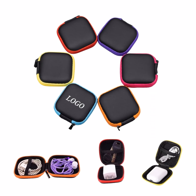 Square Headphone Data Cable Storage Box