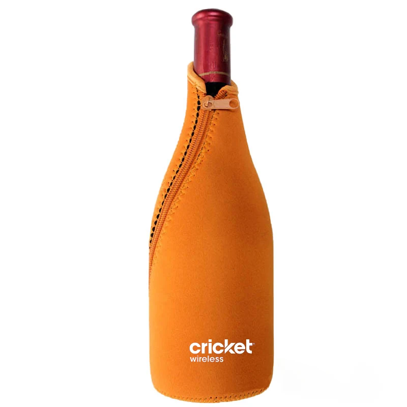 25oz Wine Bottle cooler, custom koozie with logo imprint 1