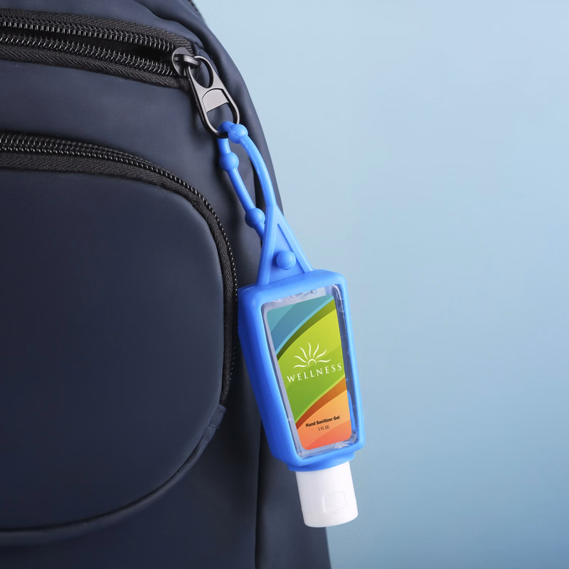 Hand Sanitizer Gel: 1 oz Bottle with Carabiner