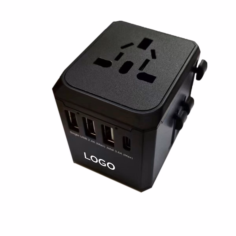 Travel Adapter Plug 3 USB 1 Type-C