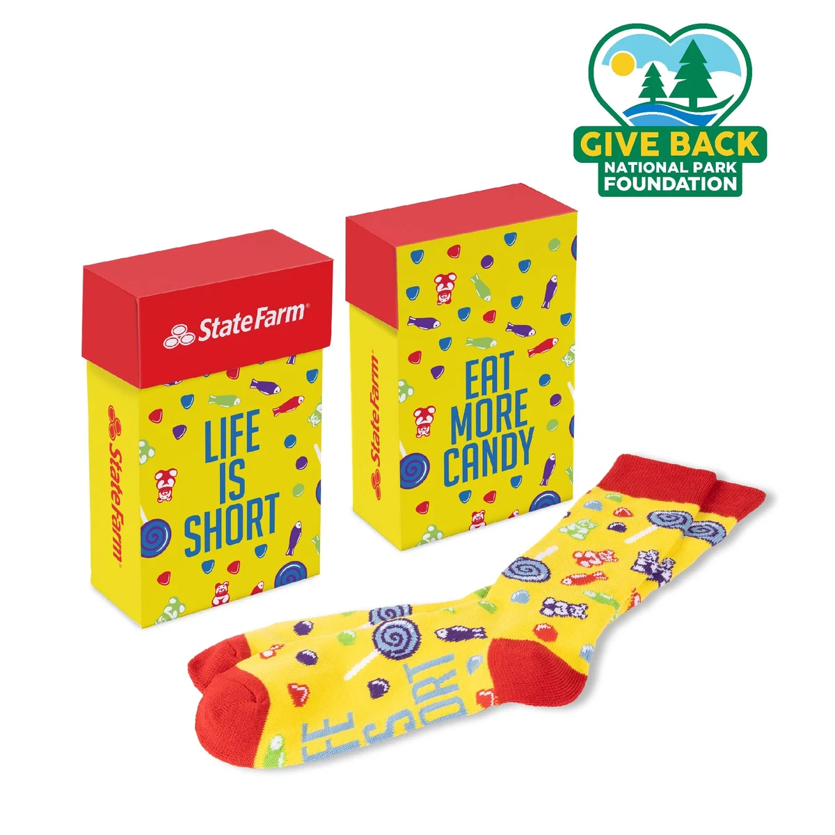 ACE Candy Themed Socks in Flip Top Box 1