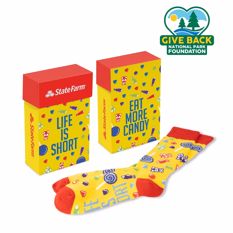 ACE Candy Themed Socks in Flip Top Box