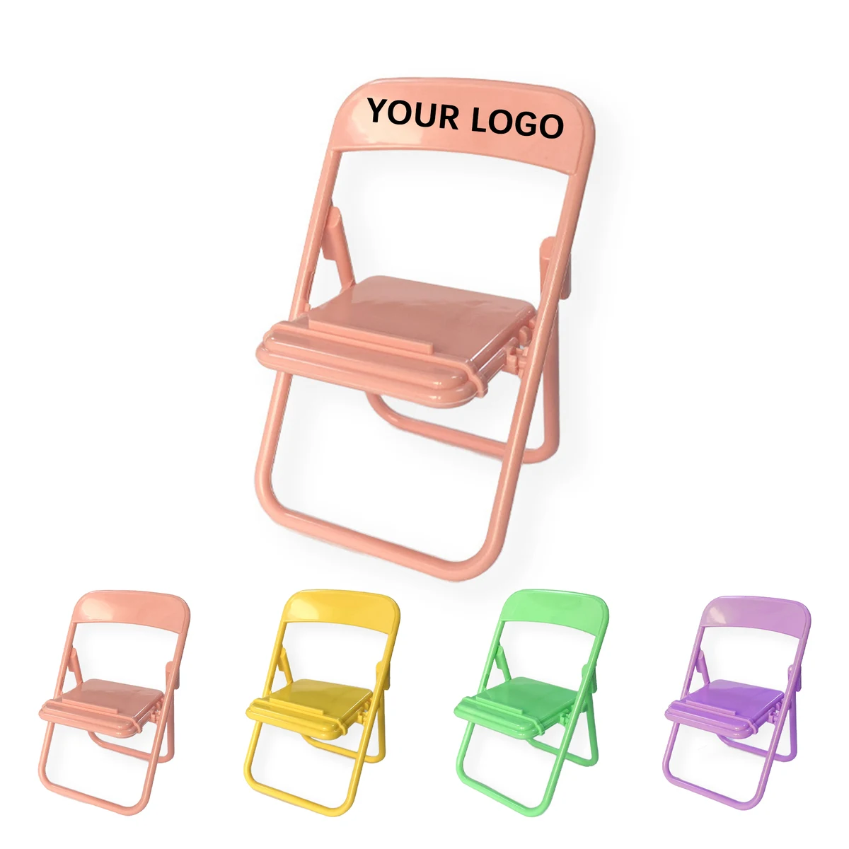 Mini Foldable Chair Style Phone Stand 2.56" x 4.33" 1