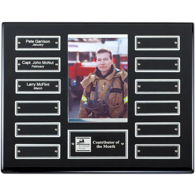 Ebony Perpetual Photo Plaque 12 Plates 1