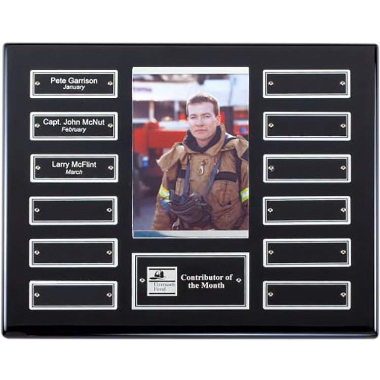 Ebony Perpetual Photo Plaque 12 Plates
