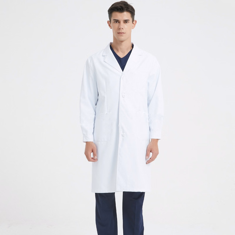 Long Sleeve White Doctor Medical Laboratory Coat