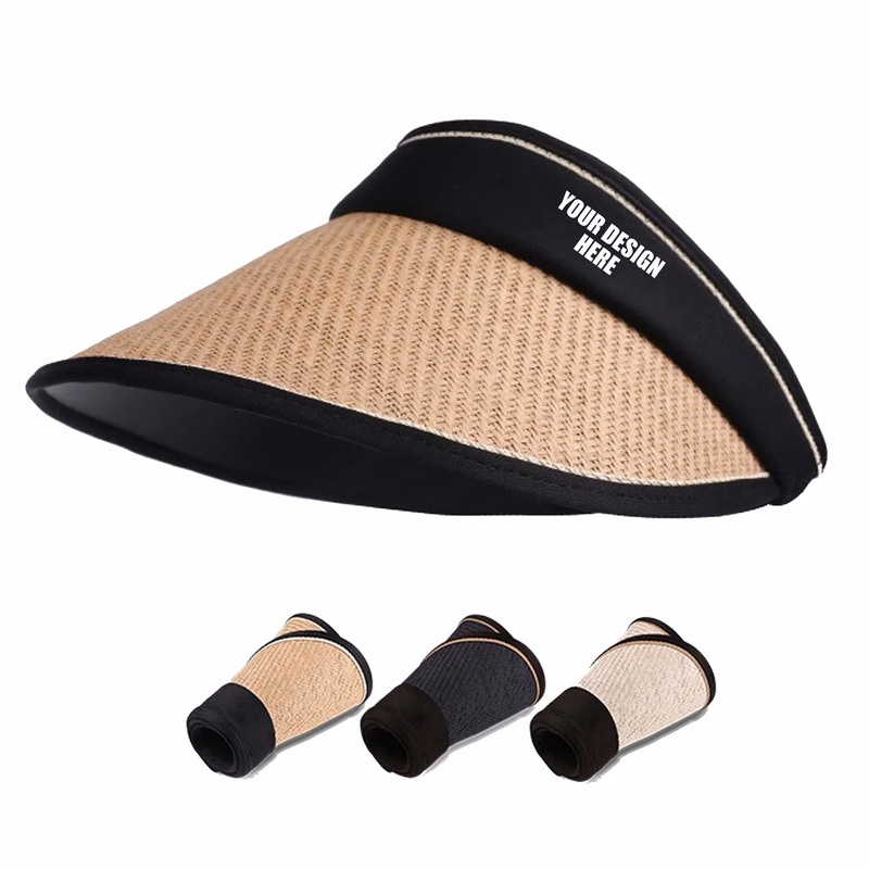 Folding Braided Straw Visor