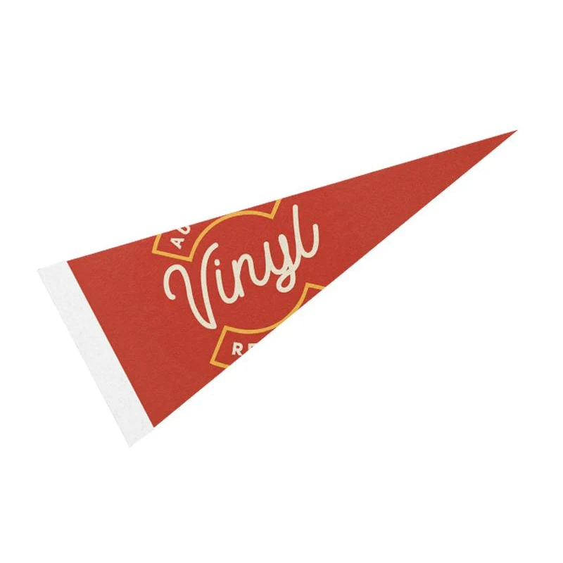 8" x 18" Full Color Felt Pennant Flag Banner with Strip 1