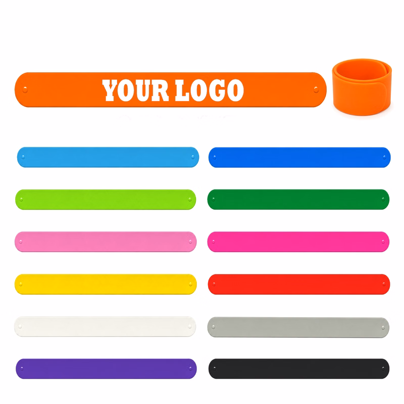 Flexible Silicone Snap Wristband