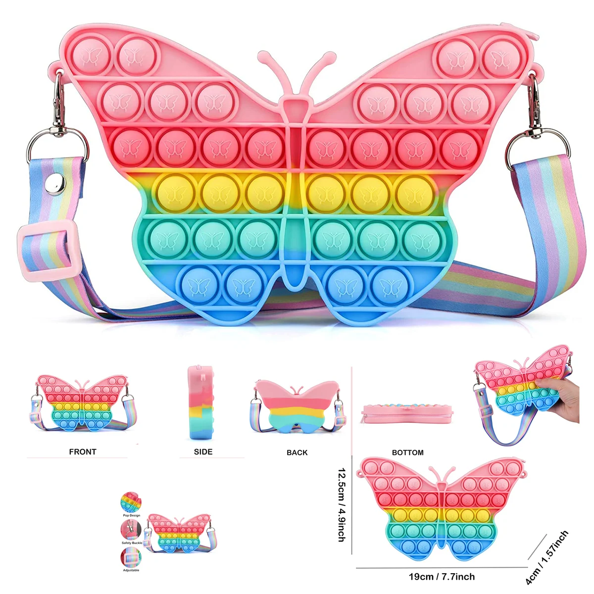 Butterfly Pop On Its Shoulder Bag 1