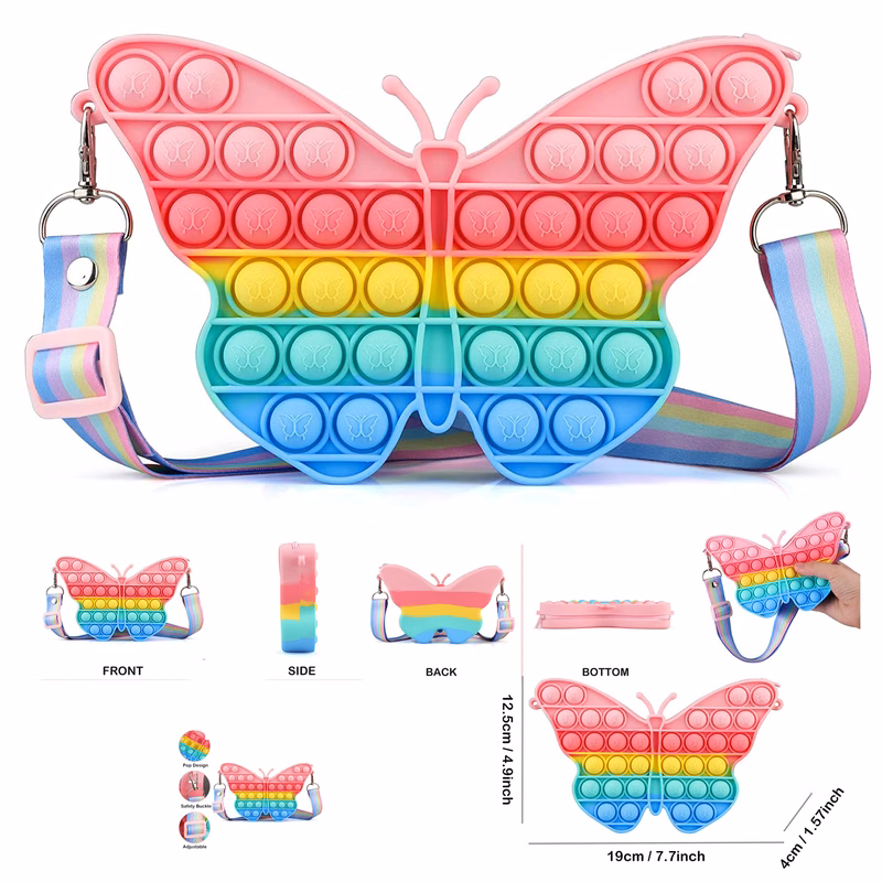 Butterfly Pop On Its Shoulder Bag