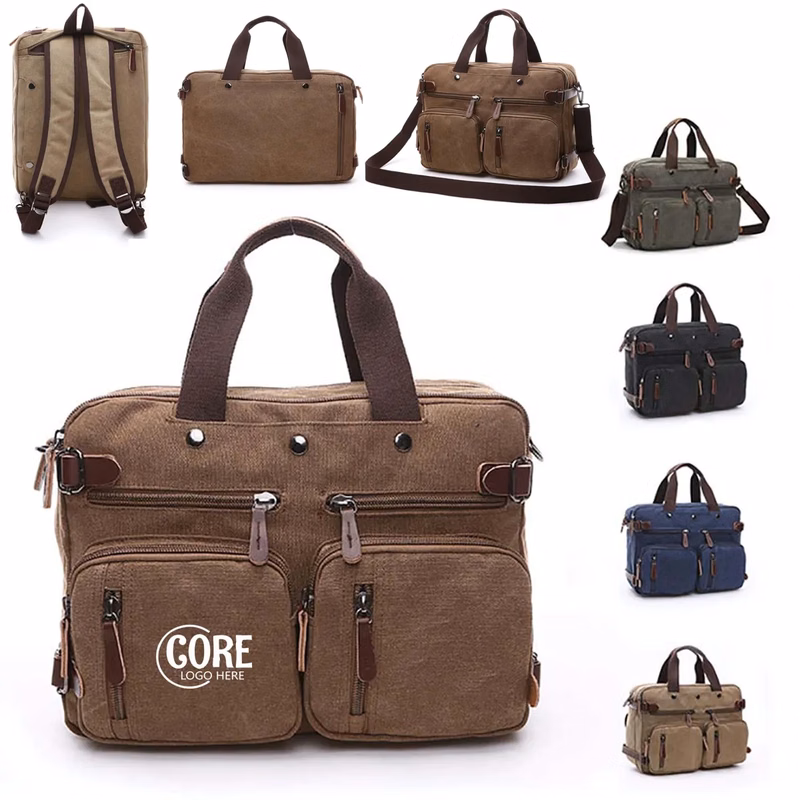 Canvas Messenger Bag Vintage 15"