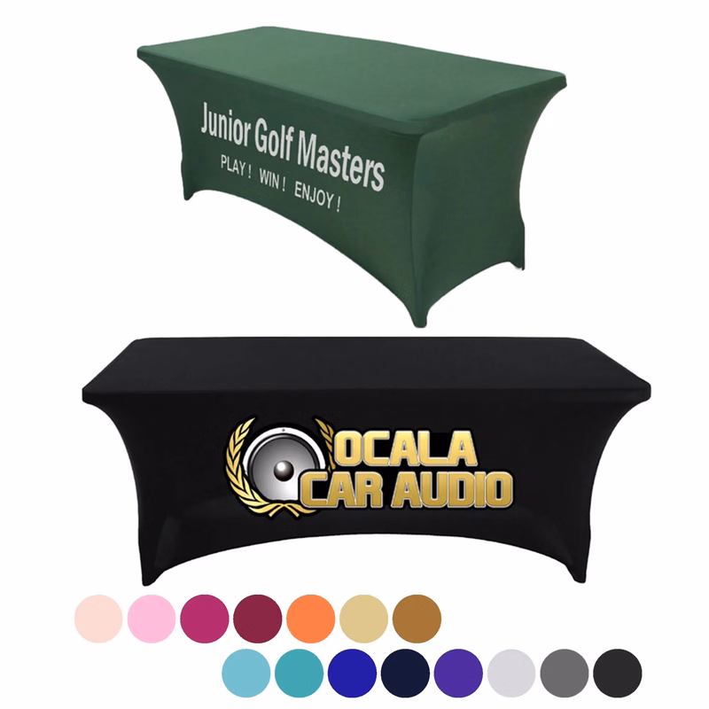 6Ft Customized Table Cloth For Rectangular Fitted Events