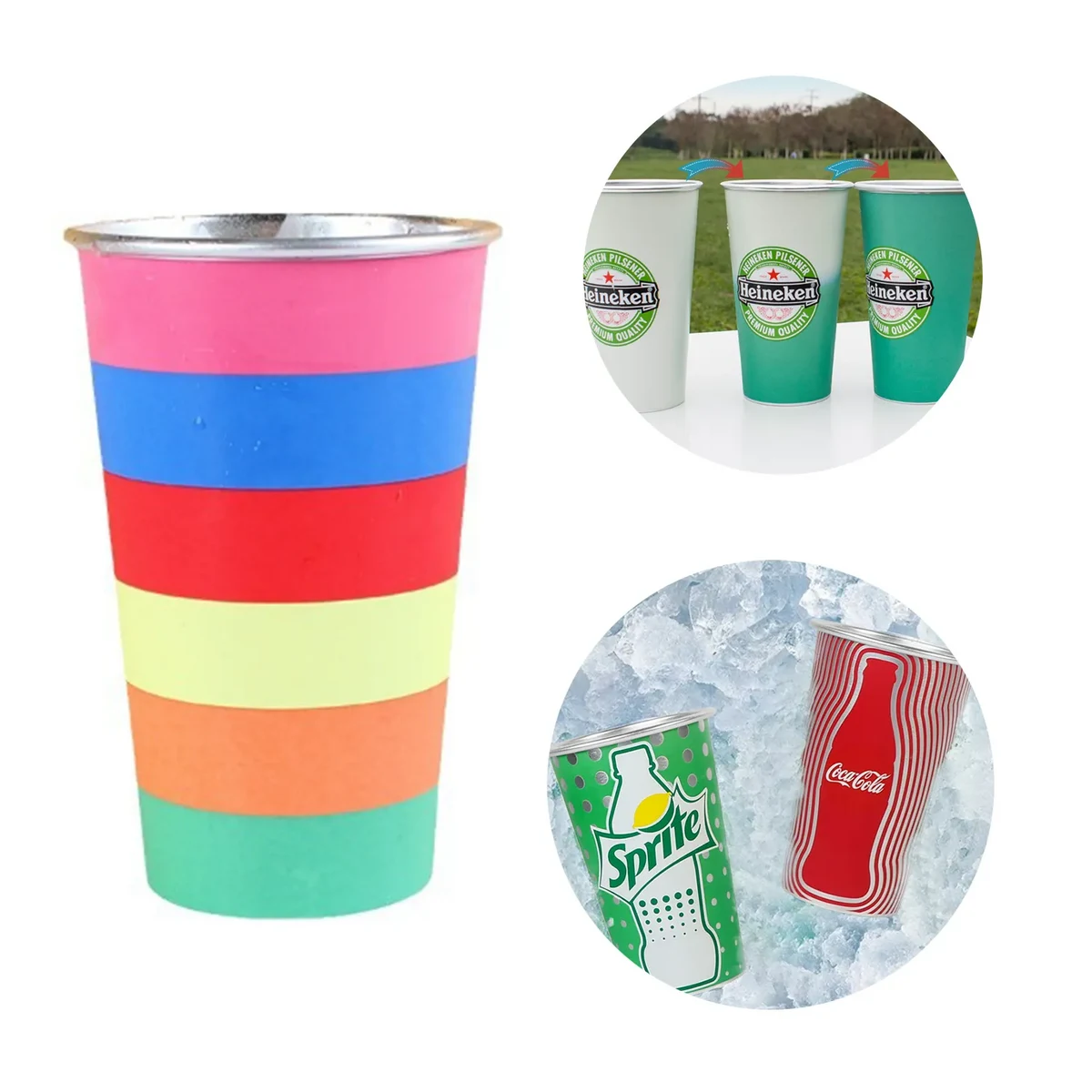 15 Oz Single Rolled Aluminum Cup 1