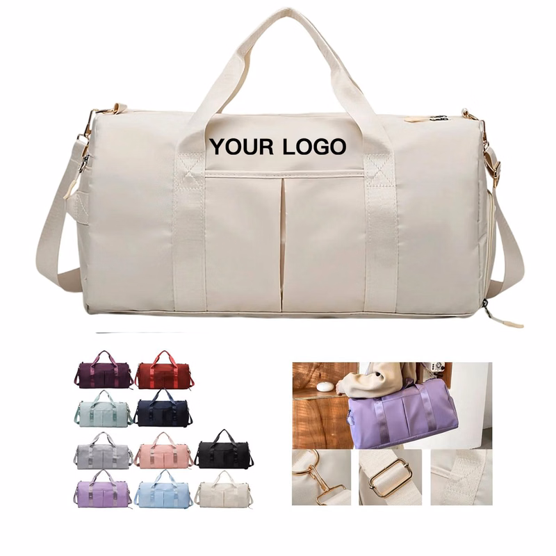 Sports Duffel Bag with Side and Front Pockets