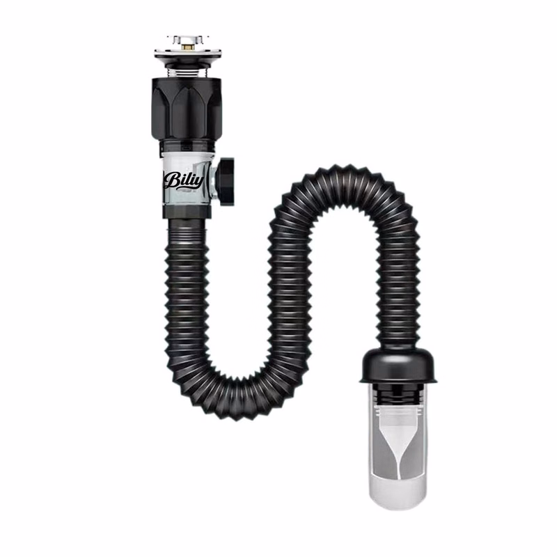Bathroom Sink Drain Kit with Expandable P-Trap Pipe