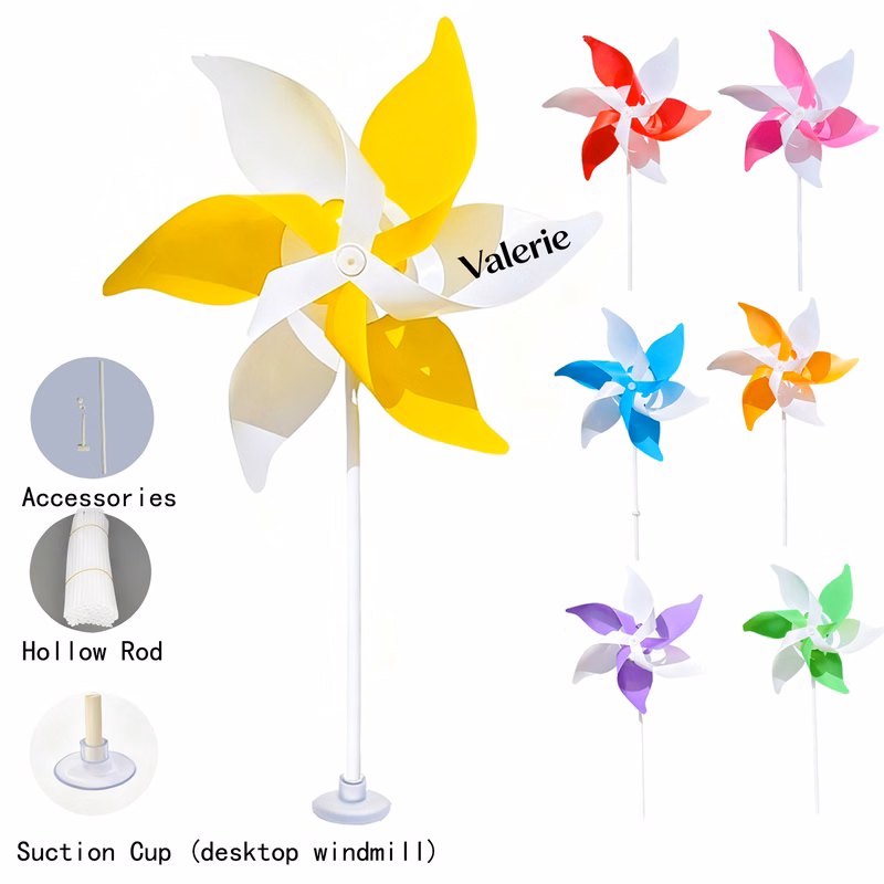 Kids Plastic Two-Tone Pinwheel