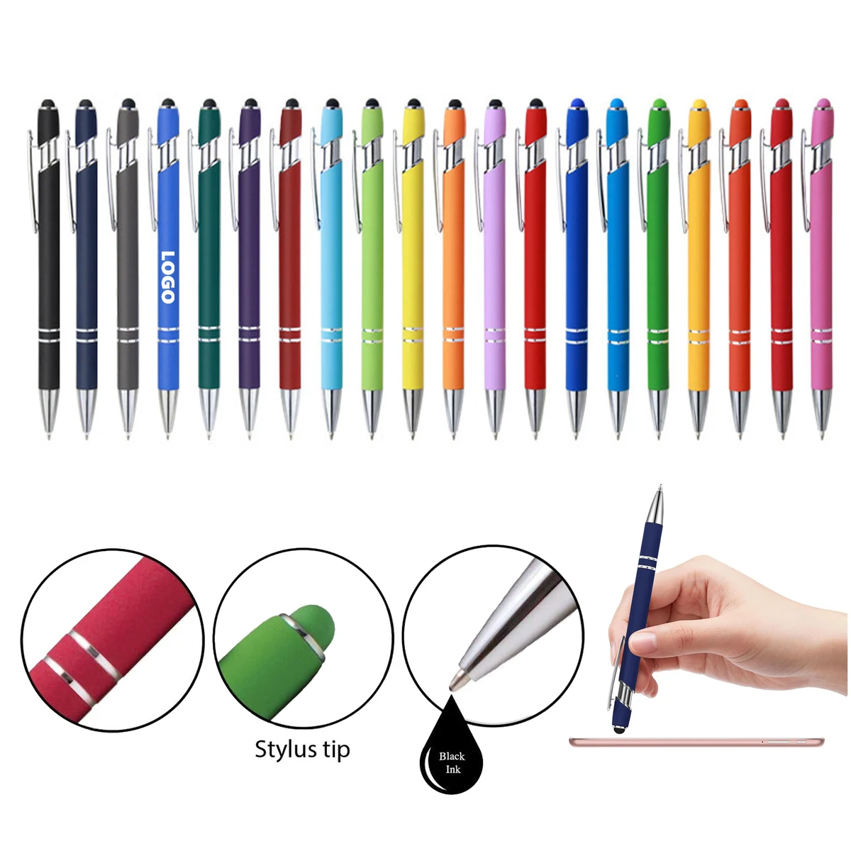 Multi-Function Metal Stylus Touch Ballpoint Pen 1