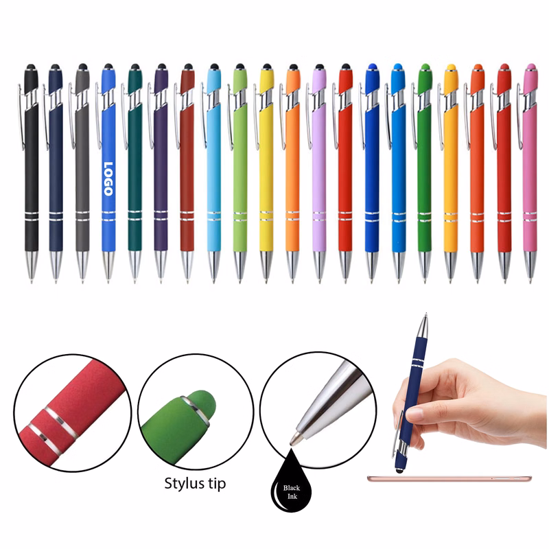 Multi-Function Metal Stylus Touch Ballpoint Pen