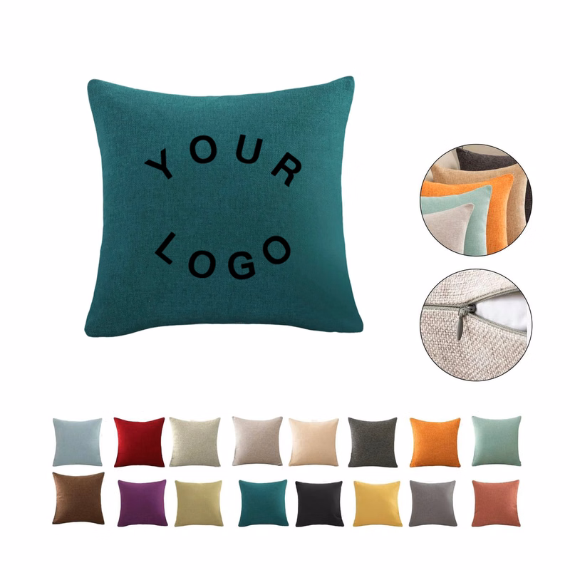 Soft Linen 18 Inch Throw Pillow Cover for Daily Comfort