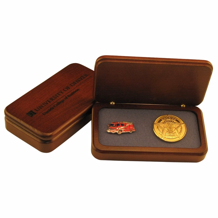Wood Presentation Box, 5 1/8" x 2 3/4 " x 1 1/8"