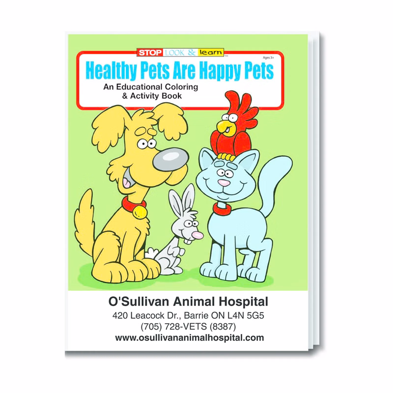 Healthy Pets are Happy Pets Coloring Book