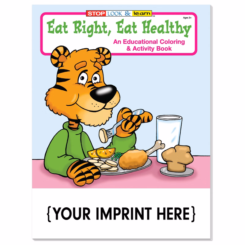 COLORING BOOK - Eat Right, Eat Healthy Coloring & Activity Book