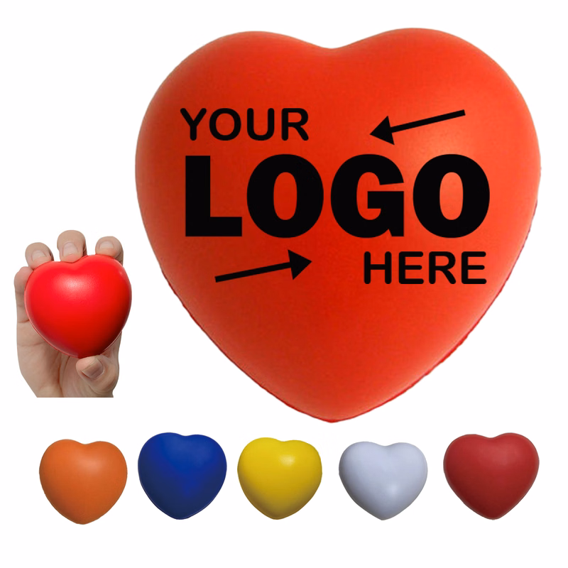 Popular Heart Shape Squeezable Stress Balls
