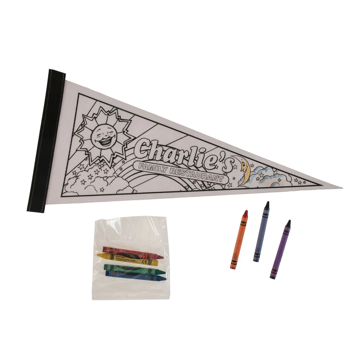 Pennants - 8" x 18" Color Me 1