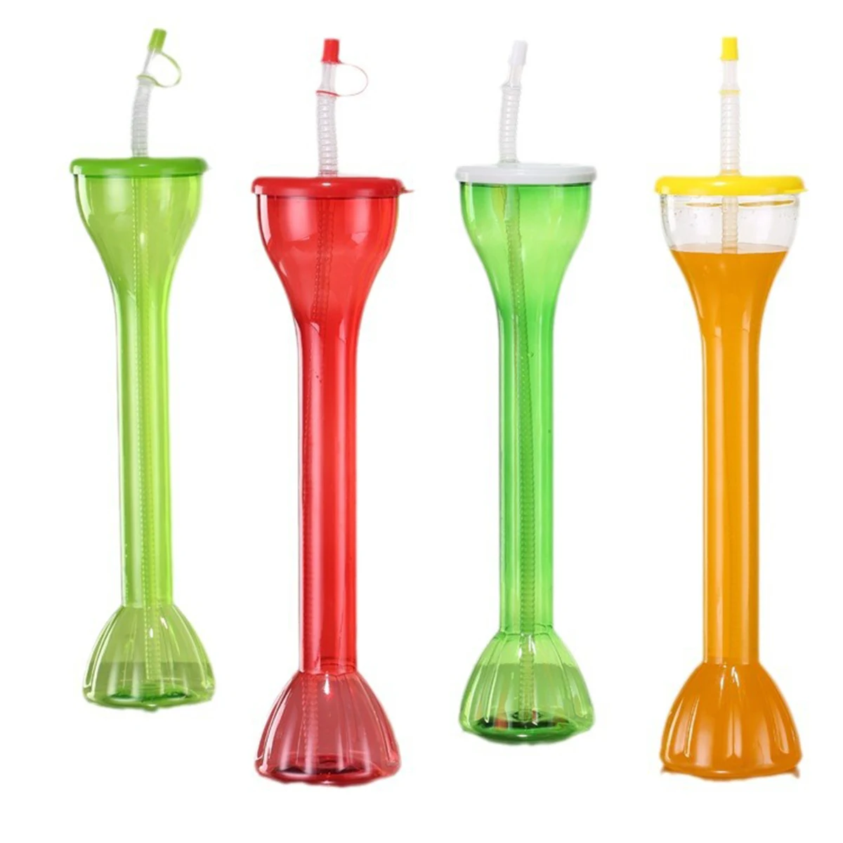 600 ml Plastic Water Bottle with Straw 1