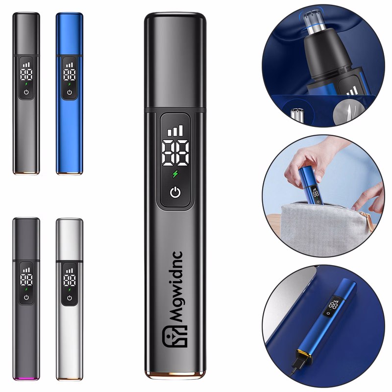 Rechargeable Electric Nose Hair Trimmer with Stainless Steel Blades