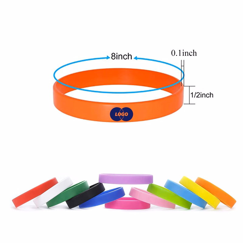1/2" Silicone Bracelets