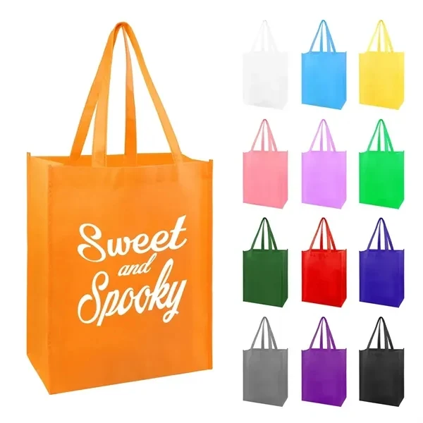 Custom 8x10 Non-Woven Tote Bag with Reinforced Handles — Trade Show Giveaway 1