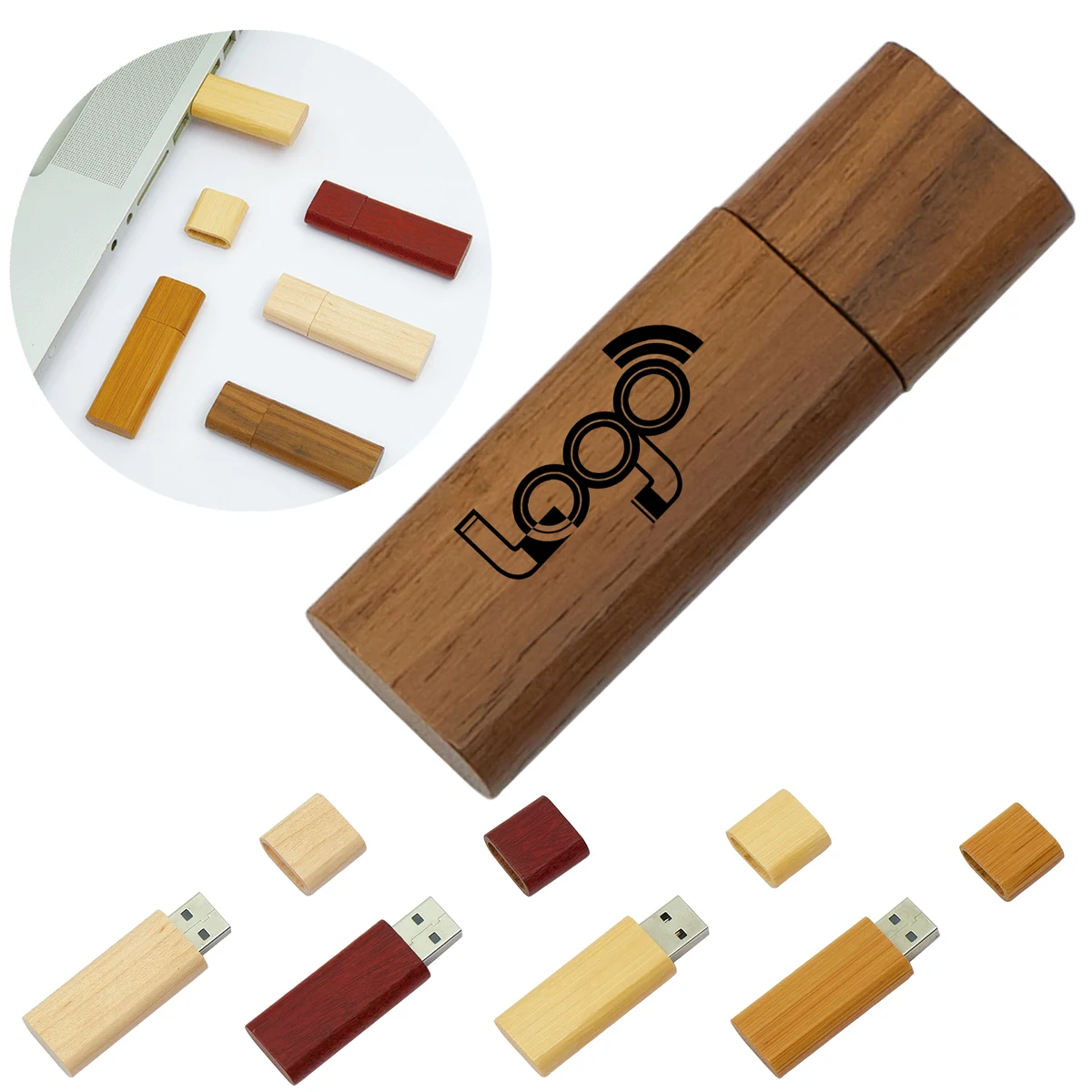 16G Eco-Friendly Wooden USB Flash Drives 1