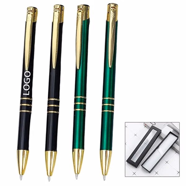 Custom Gold Metal Pen With Gift Box