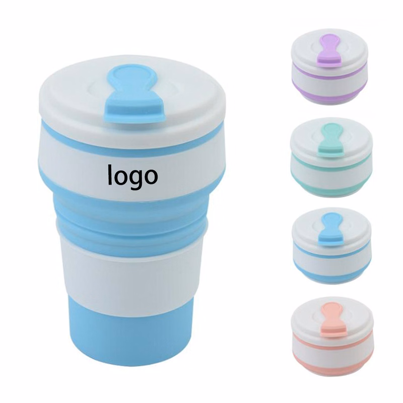 12 OZ Silicone Collapsible Reusable Telescopic Coffee Cup