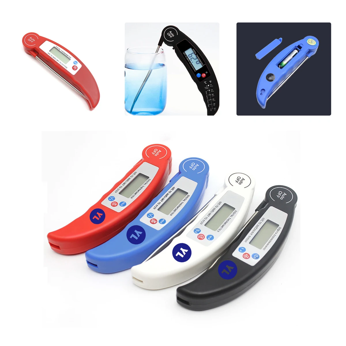 MOQ50 Custom Digital Food Thermometer Probe For BBQ 1