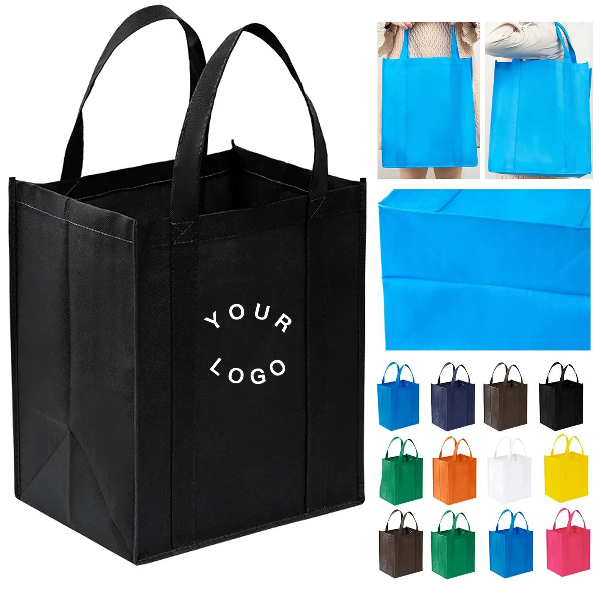 Non Woven Grocery Tote With Long Carry Handles 1