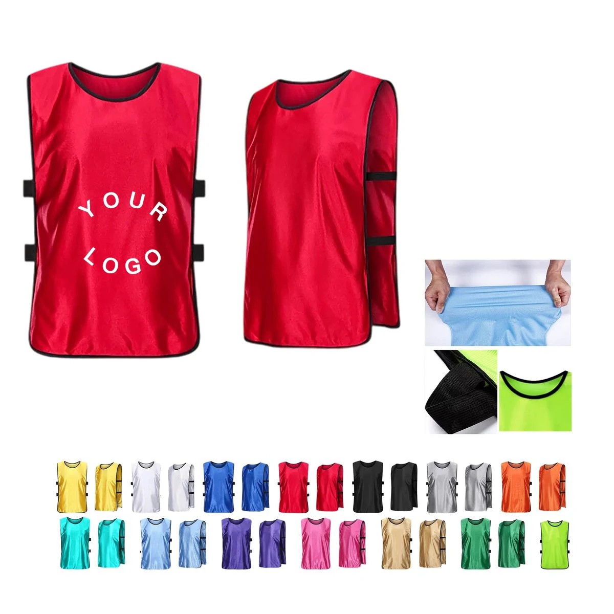 Breathable Work Vest with Side Straps 1