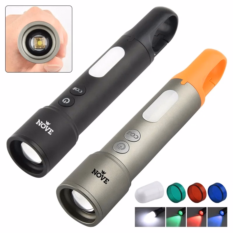 LED Flashlight High Lumens with Portable Hook